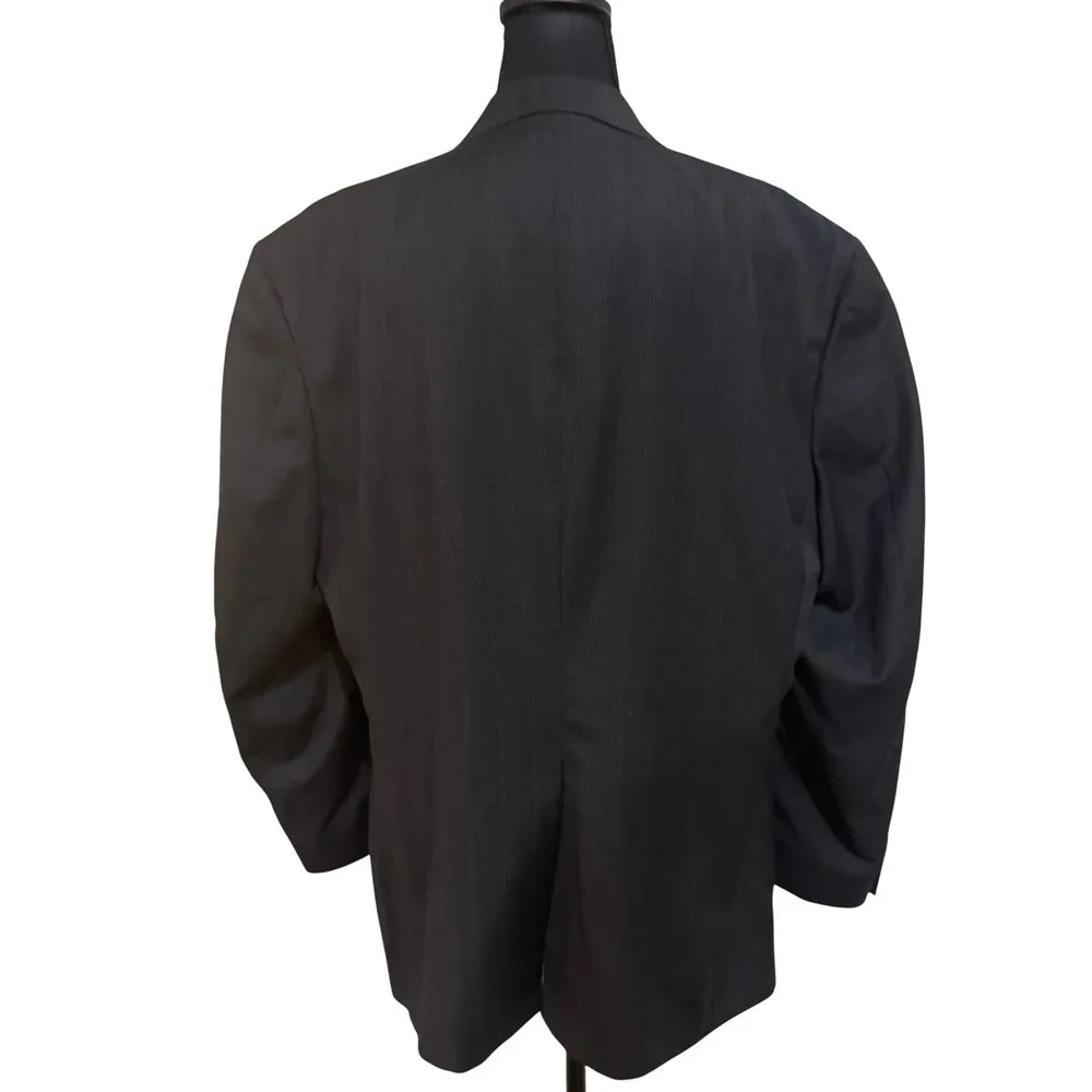 Stafford Executive Blazer Sport Coat 100% Wool Two Button Closure 44R‎